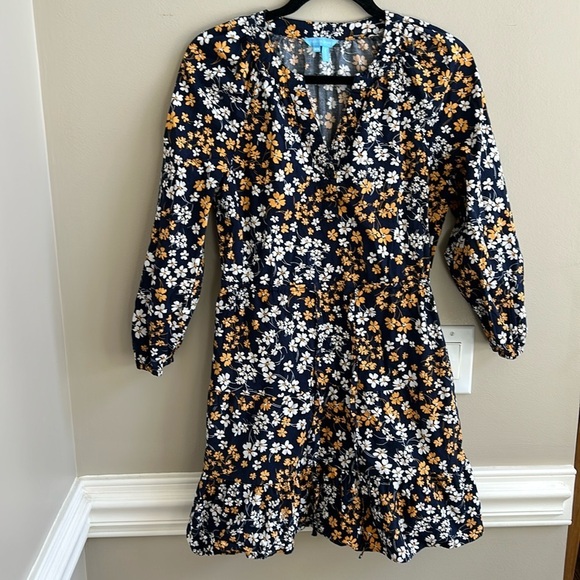 Draper James Lucinda Popover Dress Fall Fields Size XS - Picture 1 of 10